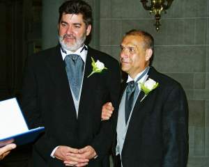 Steve and Larry are getting married on July 10th, 2008.